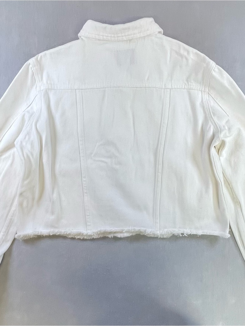 Velvet Heart White Denim Jacket - Picture 3 of 10
